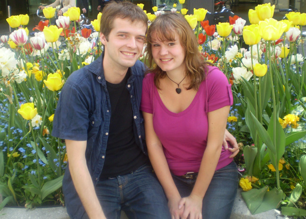 Kathrein und Karsten  im Tulpenmeer (16.05.08)
